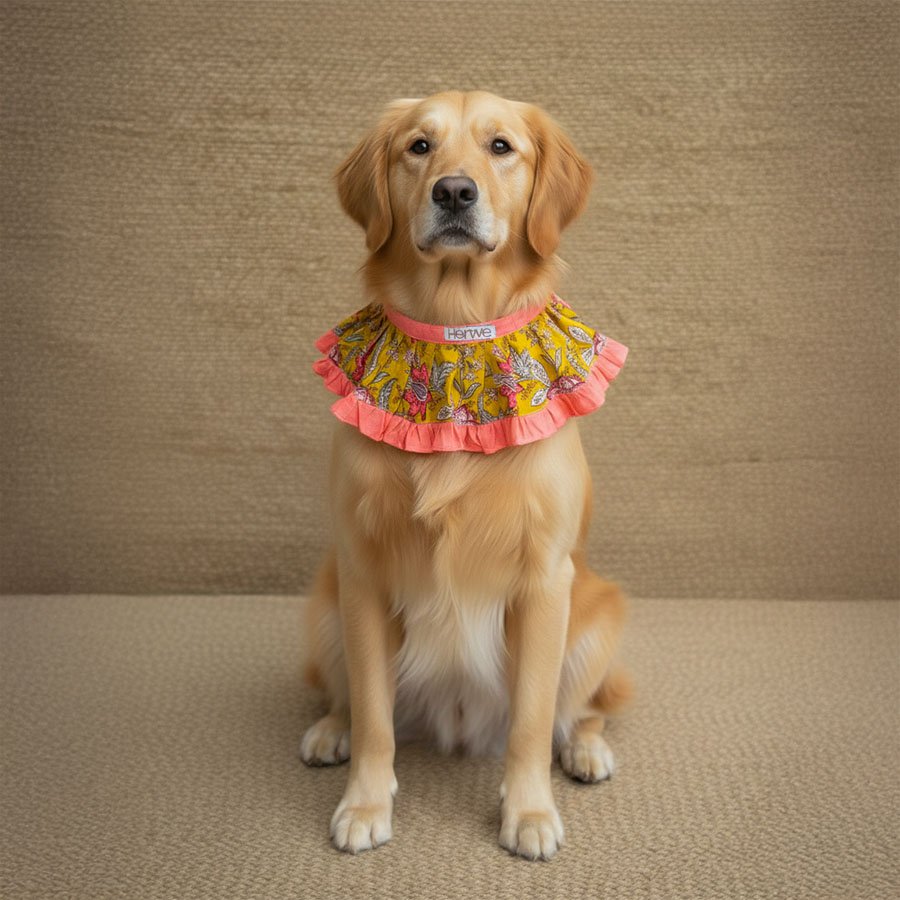 Yellow Frill & Flora Bib