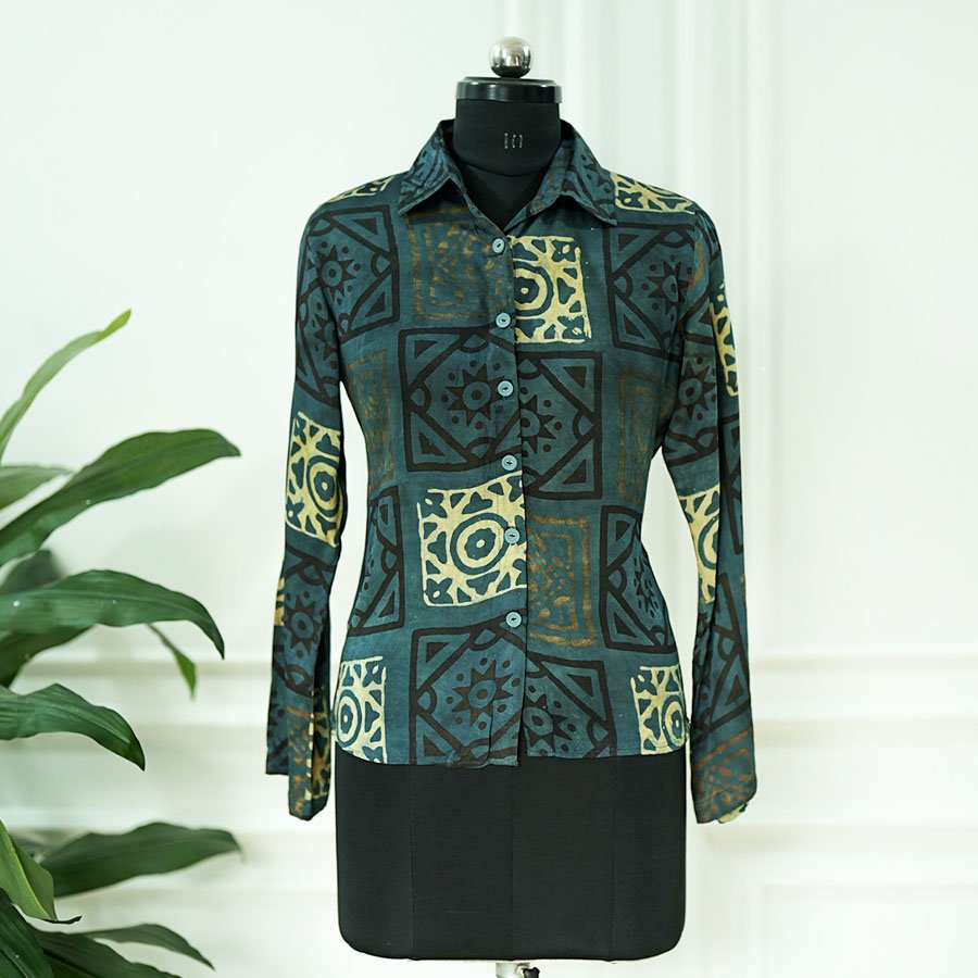 Green Aura Modal Shirt