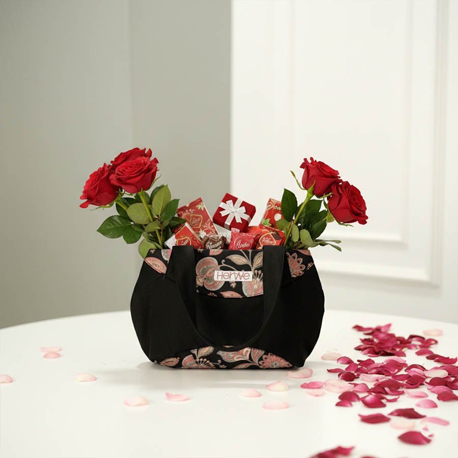 Midnight Bloom Tote