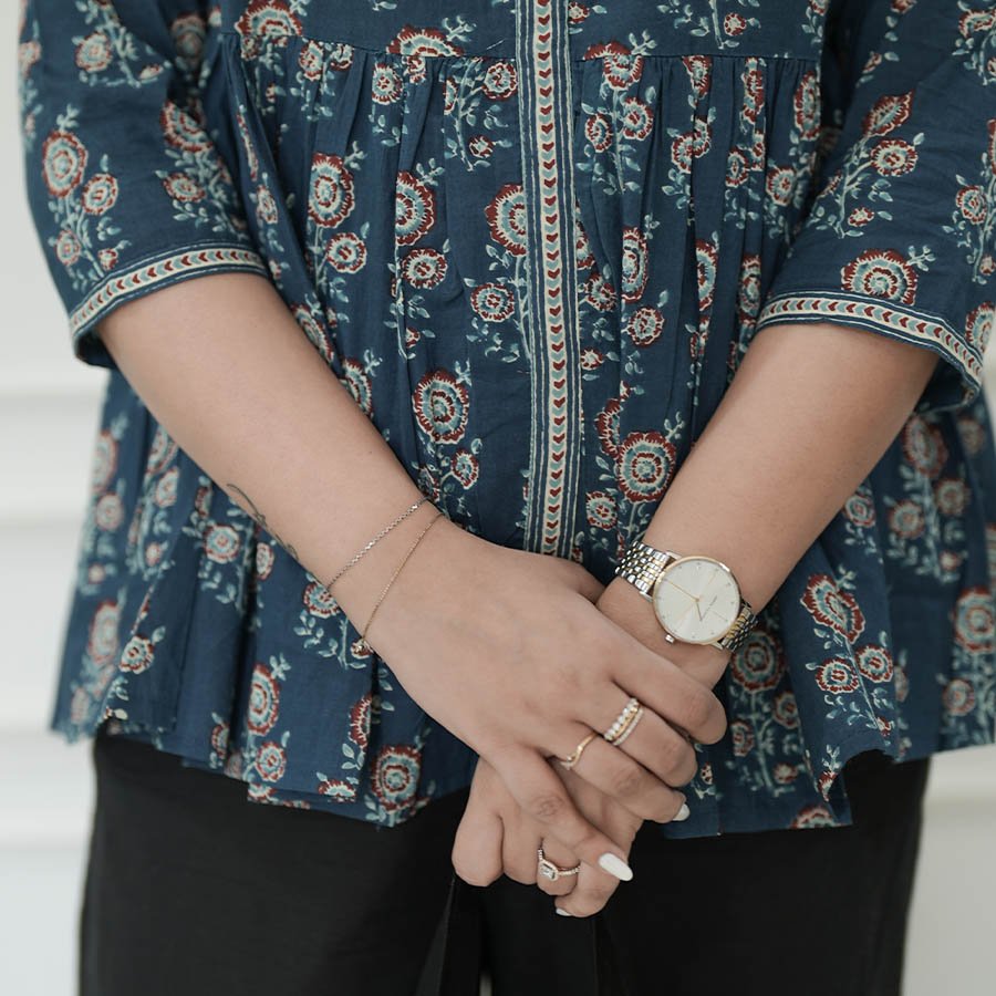 Blue Bloom Peplum Top 3 Blue Bloom Peplum Top 3